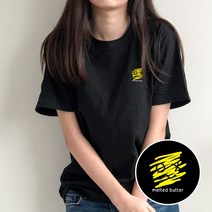 험블스튜디오 멜티드버터 캐릭터 로고 라운드넥 코튼 남녀공용반팔티