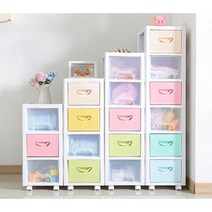 (무배)이동형 틈새 안방주방 다용도 5단 수납장 양말 고급 거실 서랍정리함, 고리 카멜레온 5단