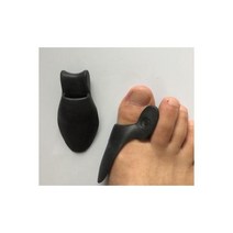 2 개 = 1 쌍 실리콘 엄지 손가락 발가락 분리기 스프레더 해머 통증 완화 발 외반증 교정기 쿠션 컨실러, Black For Big Toe