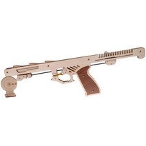 과학용품 링크이용 고무줄총(15발) 조립식 퍼즐, 완성형