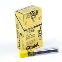 Pentel 슈퍼 하이 폴리머 리필 두께 0.9mm 높이 2개 심 180개(50-9-2H) 156749, B Lead