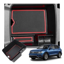 RUIYA 티구안 2016+ 수납 콘솔트레이 콘솔박스, 1, 레드