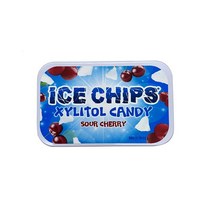 아이스칩스 사워 체리 자일리톨 캔디(자일리톨 96%), 아이스칩스 스피어민트 자일리톨 캔디