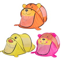 KC인증 팝업 캐릭터 텐트 어린이 놀이 원터치 유아 키즈 모기장 플레이하우스 그늘막, 호랑이