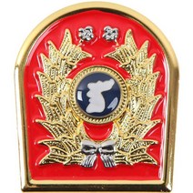 예비군 철제 전역 뱃지 Red 마크 전역선물 군인용품