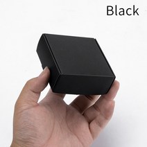 선물상자 리본 포장박스 블랙 판지 비누 맞춤형 크기 로고 인쇄 지원, 52.Black - 100pcs-10.5x10.5x4c