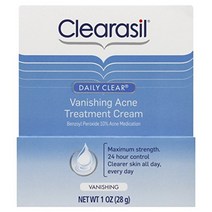 여드름 치료 크림 - Clearasil Stubborn Acne Control 5-in-1 스팟 치료 크림 벤조일 퍼옥사이드 여드름 치료제 포함 여드름 치료 1온스2팩, 0.98온스2팩