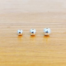 팝아일랜드 은볼재료 3mm/3.5mm/4mm (100개) 실버볼 은장식 팔찌만들기