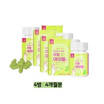 걸그룹 레몬녹차수 아이돌워터 아이돌물 정 알약 타입 60정x4통 대용량