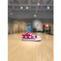 [컨버스] 올스타 도트 세리스핑크 키즈 로우 캔버스화 767782C-637