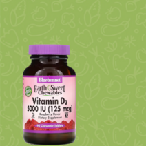 비타민d3 Bluebonnet Nutrition 비타민D3 5OOOIU (125mcg) 콜레칼시페롤 비타민D-3 라즈베리 츄어블 [9O정*1병]