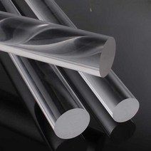 아크릴 쫄대 환봉 투명 보강대 점토 클레이 재료, 직경 6mmX1m(1장)