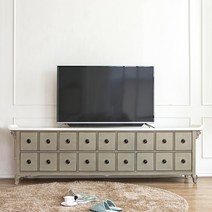 막탄석 오리엔탈 18룩 TV거실장 엔틱베85인치티비장, (색상)엔틱옐로우