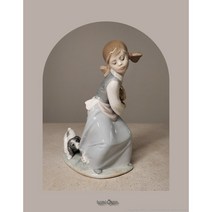 [앤틱/M] 야드로 장난스러운 강아지와 소녀 Naughty Dog 4982, 확인하였습니다.