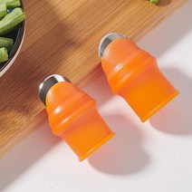 야채손질 보호캡 고추 채소수확 나물손질 칼날골무 커팅골무 야채커팅, 1개