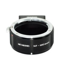 METABONES METABONES-0049 [마이크로 포서드(4/3 Four third) 마운트용 니콘 F 어댑터 Ver2 블랙], 단일