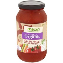 매크로 파스타 소스 크런치 볼로네제 500g Macro Pasta Sauce Chunky Bolognese, 1팩