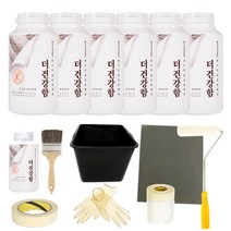 [KT알파쇼핑]더건강함 바르는규조토벽지 실속 기본풀구성, 황토