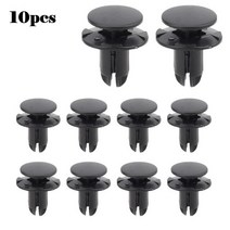 현대 리테이너 클립 10x 나일론 1420608250B 86590-28000 8mm 구멍 블랙 헤드 직경 18mm 길이 14mm, [01] 10Pcs, 01 10Pcs