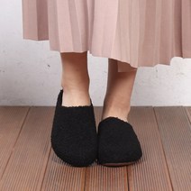 CKboa 키높이 털블로퍼 여성 뮬 슬리퍼 단화 실내화 거실화 털신 슬립온