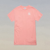 [정품매장]엠엘비 키즈 베이직 빅로고 반팔 원피스 뉴욕양키스 L.코랄 7FOP00223-50COL