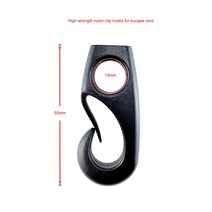 2PCS Marine Accessories Sailing Clips Kayak Canoe Tie Down Shock Line Plastic Bungee Hook Rafting Lo