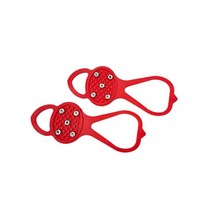 한라산 등산용아이젠 눈꽃여행필수품 아이젠 아이스 그리퍼 스노우 스터드 스키용 스파이크 클리트 미끄럼, 02 red