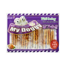 펫더맨 마이도기 강아지 간식 300g, 치킨 + 우유껌, 2개