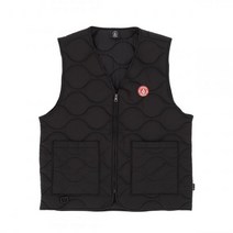VOLCOM Warm Winter 퀼티드 베스트 블랙