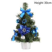 LED 빛 작은 테이블 크리스마스 트리 빛 홈 장식 탁상 소나무 새해 선물, 13 30cm-blue
