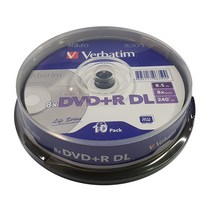 [공dvd700] 버바팀 Verbatim CD-R / DVD-R / RW / DL / 700MB 4.7GB 8.5GB 25GB 50GB 블루레이, DVD+DL 8.5GB 10p CAKE  8X