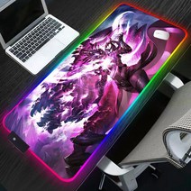 디아블로 3 Rgb 마우스 패드 노트북 매트 카와이 Pc 게임 컴퓨터 데스크 프로텍터 테이블 애니메이션 액세서리 데스크패드, [08] 400x900x3mm, [06] LL000647