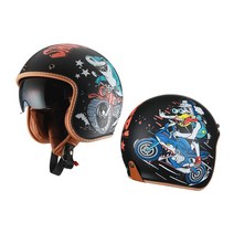 쇼에이 헬멧 풀페이스 시스템 오픈페이스 클래식 agv 레트로 3/4 오픈 페이스 하프 오토바이 헬멧 CYRIL B2, 09 3