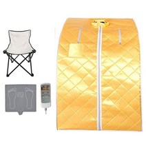 건식반신욕기 가정용 1인 개인 반신욕 사우나 찜질방 휴대용 원적외선 사우나 개인 사우나 난방 발 패드가, 07 Yellow