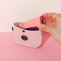 심플 강아지 풉백 디스펜서, 풉백 핑크 +배변봉투1롤