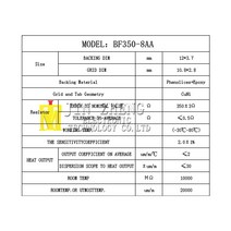 근접센서 1 개몫 정밀 저항 스트레인 게이지 BFBHF3508AA 350 ohm 압력 센서로드 셀 밴드 리드