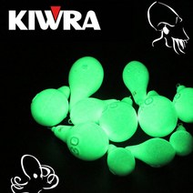 키우라 물방울 야광봉돌 K-908 쭈꾸미 갑오징어, 3개