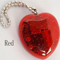 뮤직 박스 매직 딜 키링 뮤직 박스 미니 태엽 하트 모양 뮤직 박스 키 체인 펜던트 선물 블루, Red