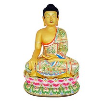 [TK]채색칠보석가2자반*좌대종류2가지*(고좌대1자 연꽃좌대7치) 불상, 연꽃좌대7치