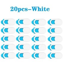 스마트폰 렌즈 망원 광각웹캠 커버 셔터 자석 슬라이더 플라스틱 카메라 패드 태블릿 노트북 PC 휴대 전화, 한개옵션1, 04 20PCS White