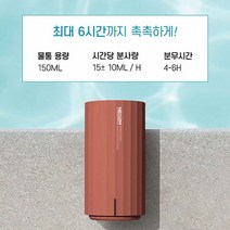 미니 쿨샵 LED 가습기 USB 무드등 2컬러 휴대 사무실 미로 물병 가열식, 아이보리
