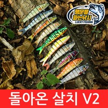 (행운을파는낚시) 돌아온 살치V2(11g) 조인티미노우 관절베이트 하드베이트 빅베이트 스윔베이트, 02. SALBACKV2-B컬러(11g)