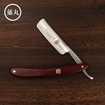 일본 구식이발소 바버샵 클래식 일자 외날 면도기 구식 군대 옛날 핸디 수동, 단일사이즈, B_블러드 우드