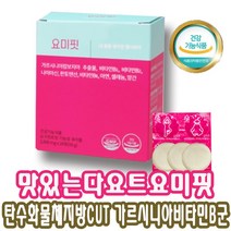 건강하고 맛있는 다이어트 요미핏 츄어블 28정 개별포장 위생적 어디서는 간편하게 회식.술자리.모임등 물없이 간편하게 씹어먹는 탄수화물 체지방 컷팅제! 상세페이지 참조, 1박스, 요미핏 28정