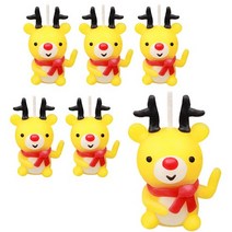 이야코 깜찍나라 캐릭터양초 만들기세트, 루돌프, 6세트