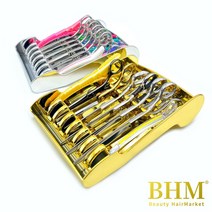 가위정리대 미용실 정리도구 가위꽂이 츄레이 트레이 가위수납 2컬러, 골드