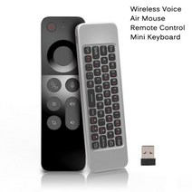 무선 음성 입력 원격 컨트롤러 미니 키보드 에어 마우스 2.4G 스마트 가정용 스위치 USB 영화 PC 안드로이드 맥 리눅스, 무선 W3