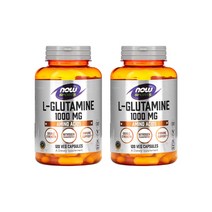 [2개] 나우푸드스포츠 L 글루타민 1000mg 120베지캡슐 아미노산 운동전후 glutamine