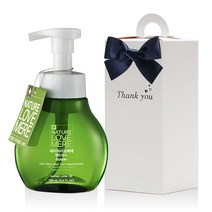 네이쳐러브메레 280ml 핸드워시 답례품 손세정제 웨딩 돌잔치 조문 답례품, 1개, 셀프포장-핸드워시+그레이박스+리본(색상반반)