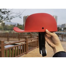 가성비 바이크 오토바이헬멧 하이바 레트로 풀 페이스 야구 모자 액세서리 오리 도트 승인 Casco Demoto BQ1 180, XXL, BQ-1덤레드 DScap